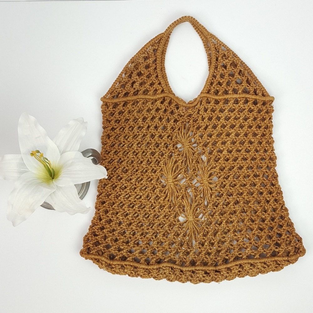 Olive Brown Strawbag